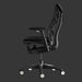 Vista laterale di una sedia da gioco Herman Miller X Logitech Embody in nero