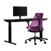 Pacchetto di gioco Herman Miller, che include scrivania Nevi, bracciolo per monitor Ollin e una sedia Sayl in rosa interstellare.