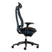 Vista laterale di una sedia da gaming Herman Miller Vantum nel colore Nightfall blu navy da destra.
