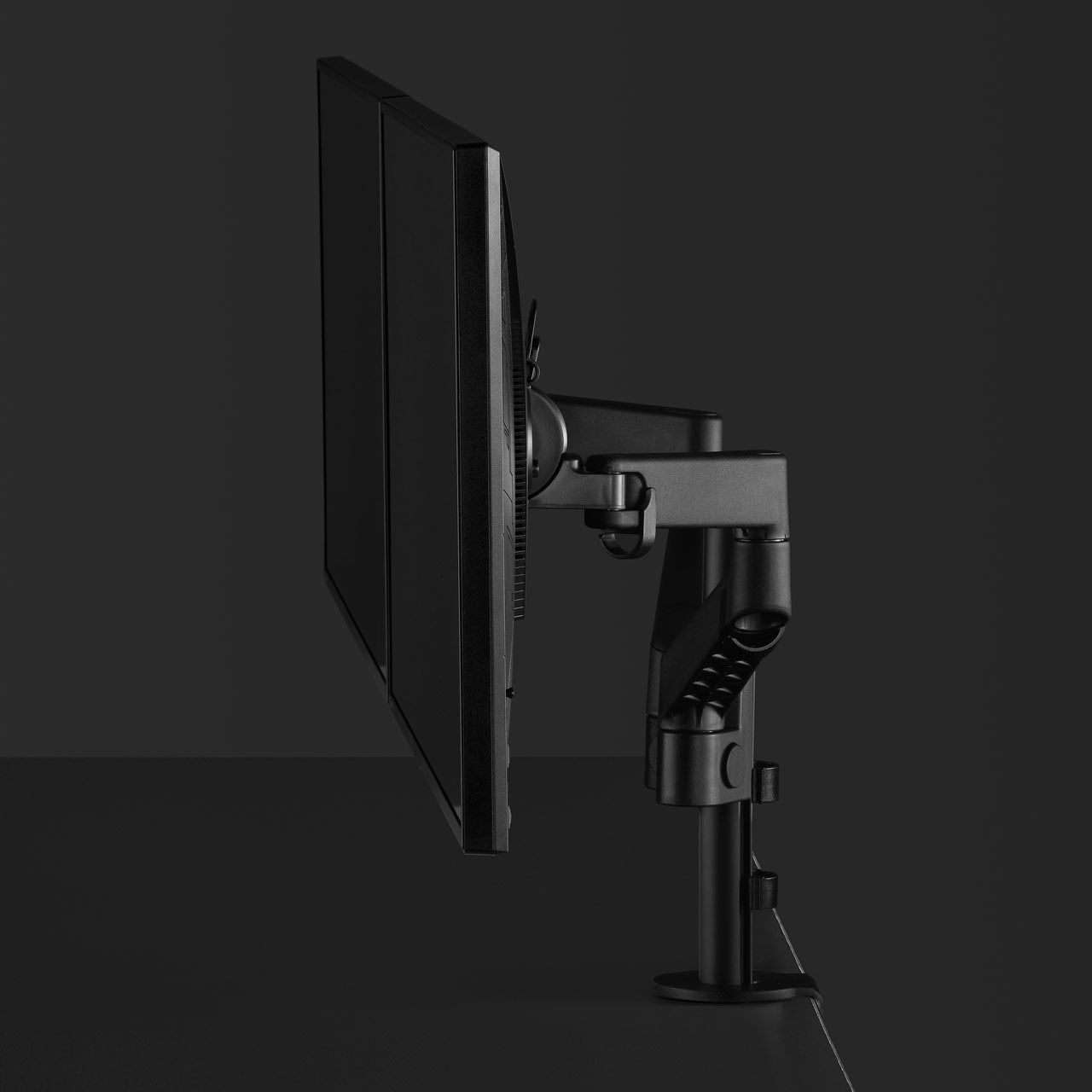 Braccio porta monitor per gaming Lima Dual - Nero